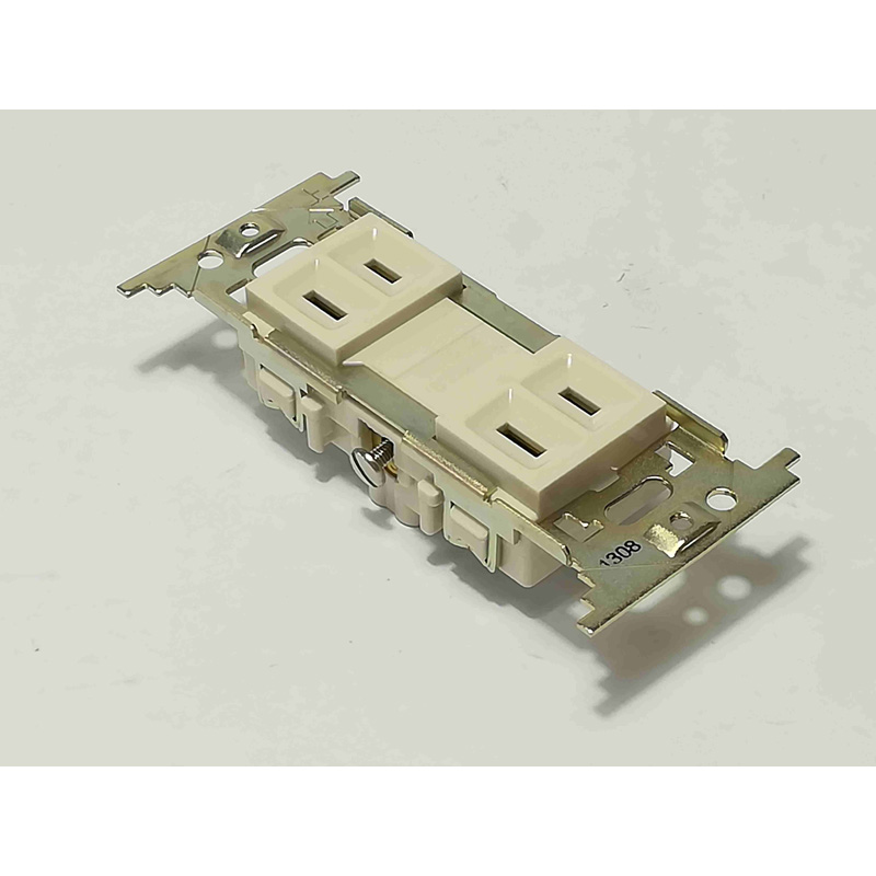 Duplex Receptacle Parallel Slots without Ground