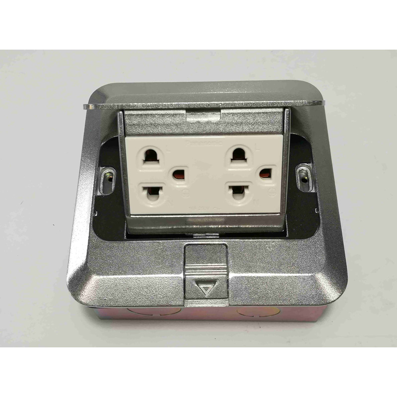 Pop up Floor Outlets Duplex Universal with Ground